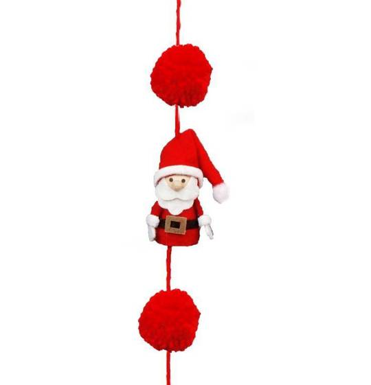 Santa Black Belt Garland 1.6mtr