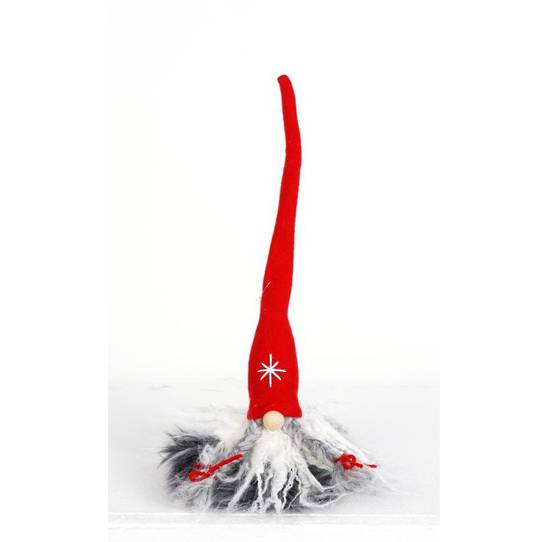 Santa Tall Hat with Ribbon in Beard