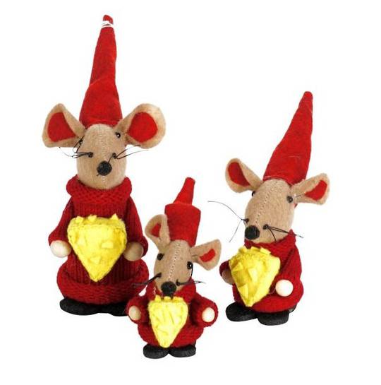 Xmas Mouse with Cheese, Set 3