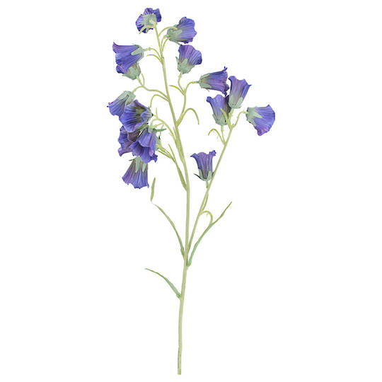 Blue Bell Flower Spray 78cm