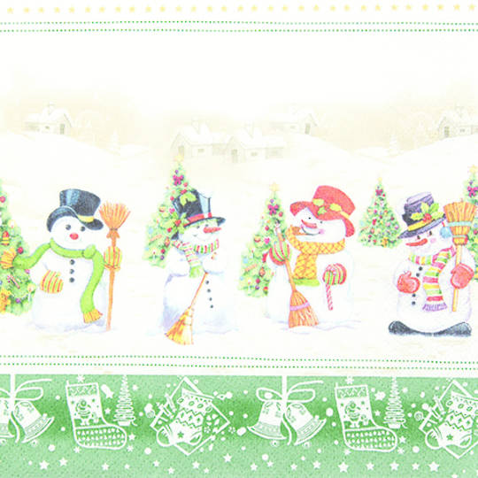 Paper Napkins 33cm, Snowmen Meeting