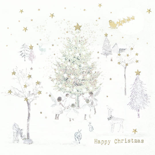 Paper Napkins 33cm, Happy Christmas