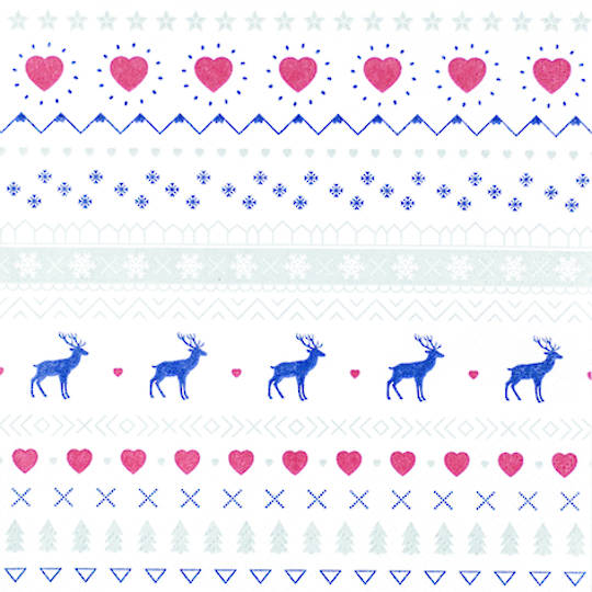 Paper Napkins 33cm, Winter Pattern