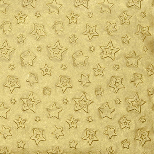 Embossed Paper Napkins 33cm, Gold Stars