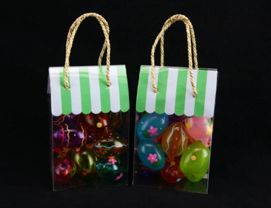 Glass Painted Mini Eggs Pack 12, 5x3cm