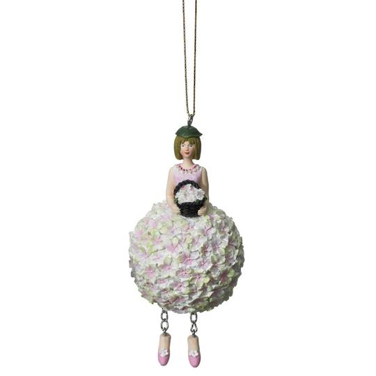 Flower Girl Hydrangea Pink/Green 11cm