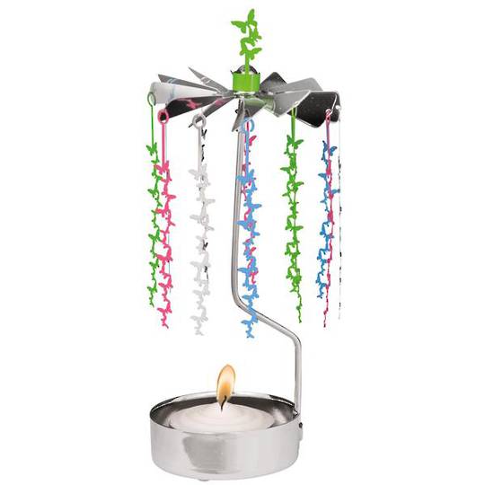 Rotary Candle Holder Butterfly Chain