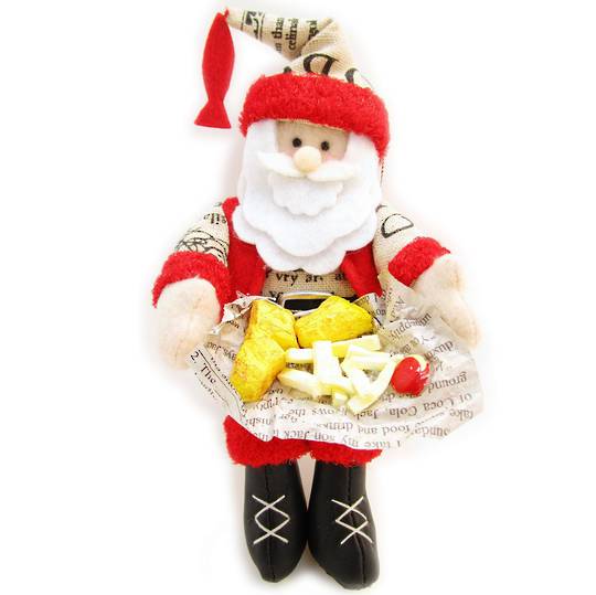 Iconic Fabric Fish & Chip Santa SOLD OUT