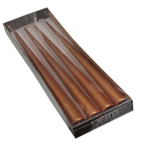 Copper Taper Candle Pack 4