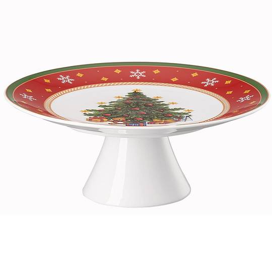 INDENT - Hutschenruether Wintertime Red Footed Plate 22cm