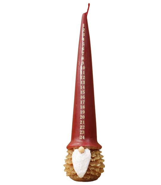 Advent Candle, Pinecone Santa