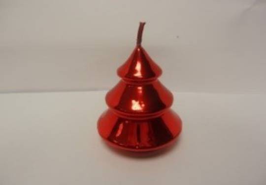 Metallic Mini Tree Candle 75x50 mm
