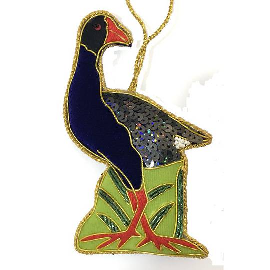 Hanging NZ Bird, Pukeko with Feet