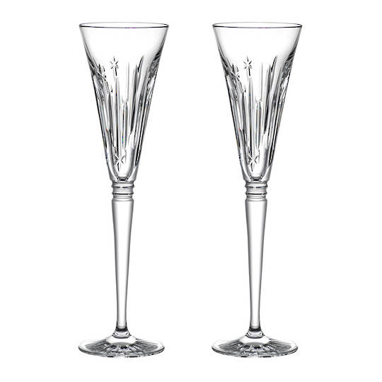 Waterford Winter Wonders Midnight Frost Flutes, Pair 2021