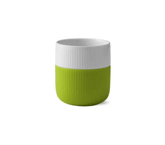 Royal Copenhagen Espresso Cup w/Silicon Sleeve, Lime Green