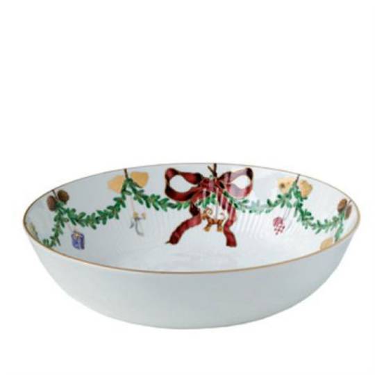 StarFluted Christmas Low Salad Bowl