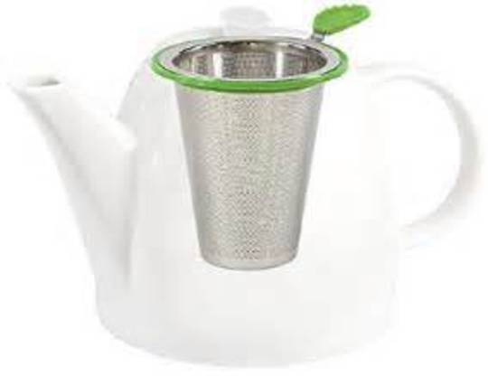 Stainless Steel Filter with Silicon Tea Leaf Handle