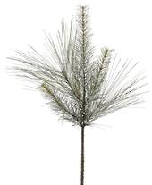 Snowy Silk Pine Branch 67cm