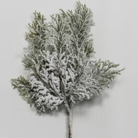 Snowy Cypress Branch 30cm