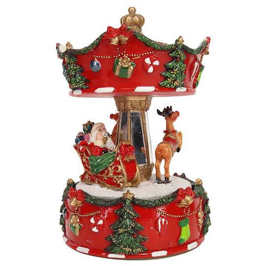 Musical Carousel with Santa Sleigh