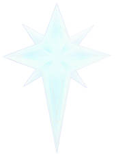 LED Flame Christmas Star Window Sticker
