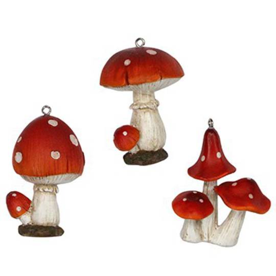 Resin Mushrooms 6cm
