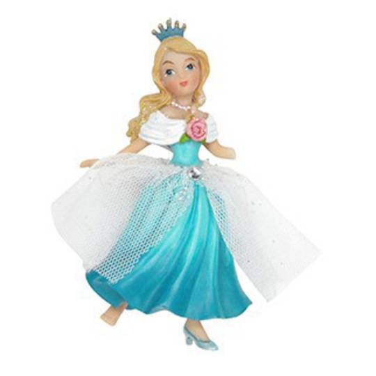 Resin and Fabric Blue Cinderella 11cm