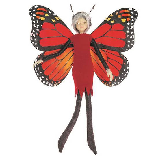 NZ Fairy, Red Monarch Butterfly 13cm