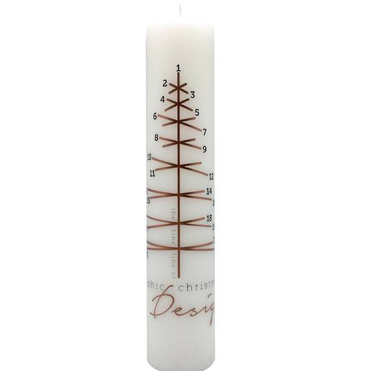 Advent Calendar Candle Graphic Christmas Tree