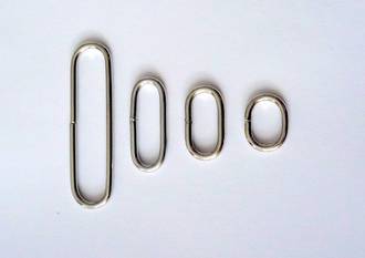 H150  Oval Loops  Nickel