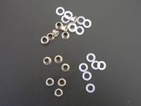 E7 SOLID BRASS EYELET - Nickel Plated 7mm (100pcs/pack)
