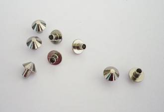 Buy F2502 Pyramid TUBE Stud, Nickel - 100pcs. /pack | RIVETS - STUDS ...