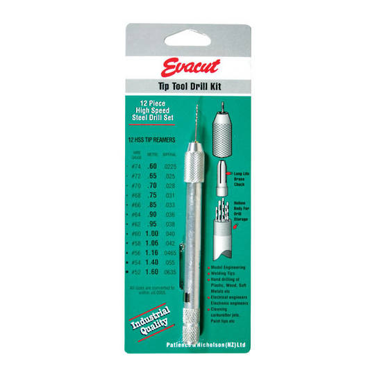 Evacut Tip Tool Drill Kit 12pc