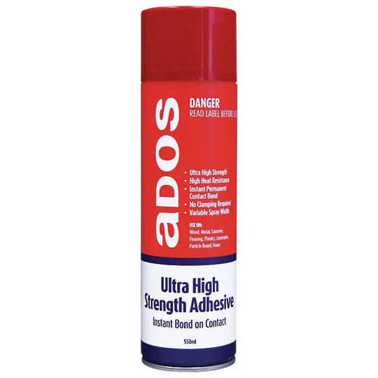 Adhesive Spray Ultra Strength 550ml Ados