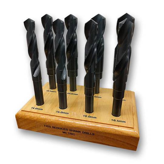 Reduced Shank Drill Set 8pc 14mm - 25mm