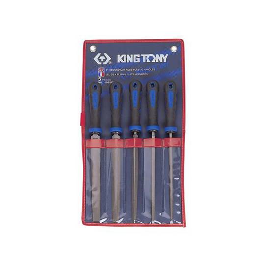 King Tony 5pc 8" 2nd Cut File Set