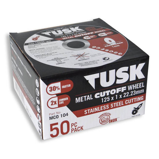 Tusk Cut Off Disc 125X1X22.2mm Inox