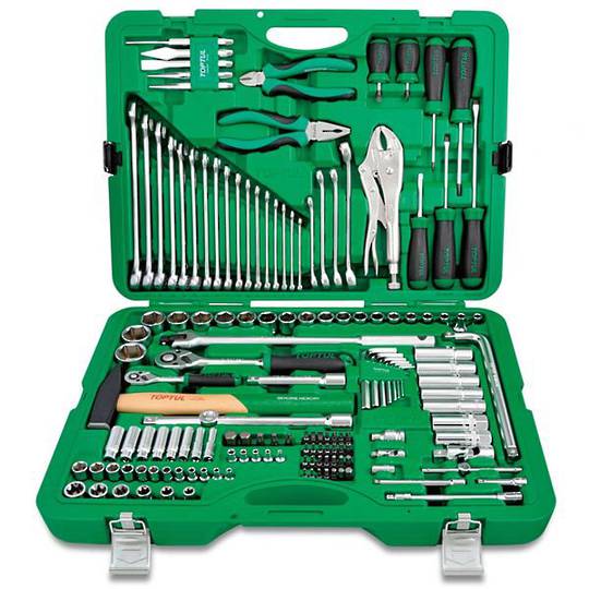 TopTul Tool Kit 150pc 1/4" & 1/2"