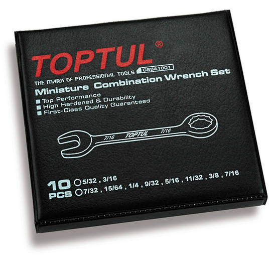 TopTul 10pc Ignition Wrench Set Imperial