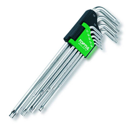 TopTul Torx Key Set T/Proof 9pc T10-T50