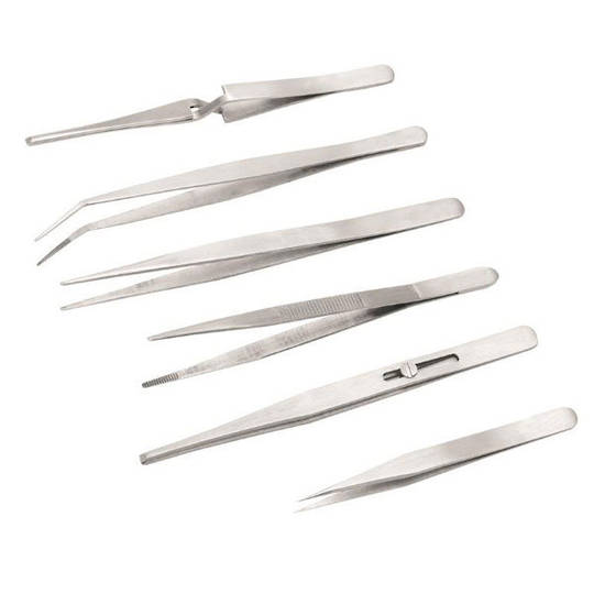Toledo Stainless Tweezer Set 4pc