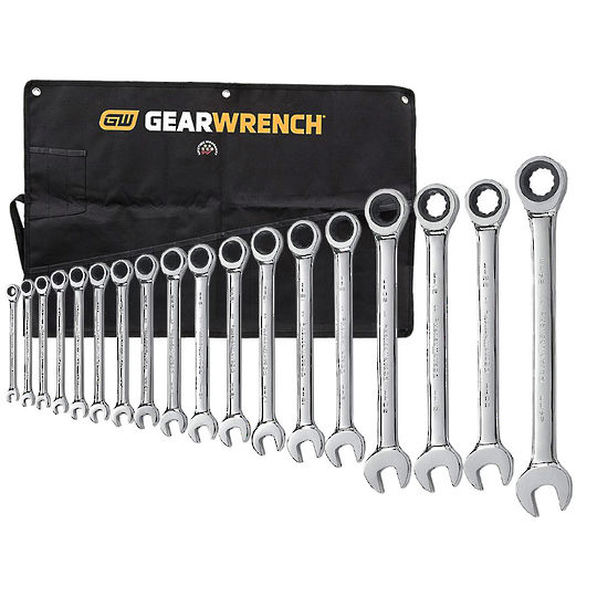 GearWrench 18pc Metric Ratchet Wrench Set