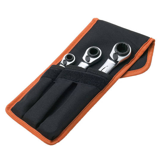 Bahco 3pc Reversible Ratchet Wrench Set