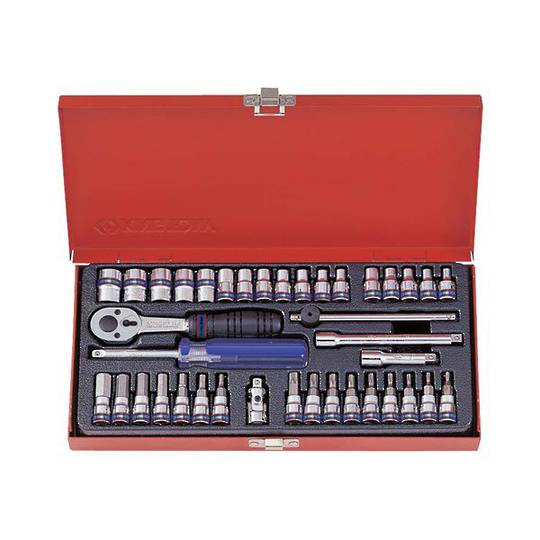 King Tony 39pc 1/4"Dr Metric Socket Set