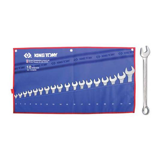 King Tony 18pc R&OE Wrench Set 6-24mm