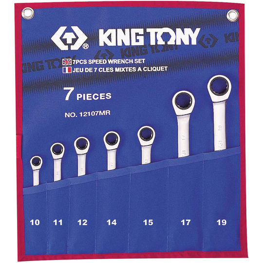 King Tony Ratchet Wrench Set Flipper 7pc