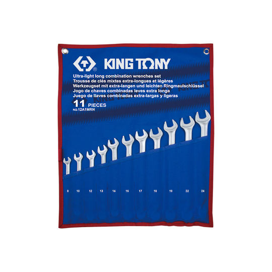 King Tony R & O E Wrench Set Metric Xtra long