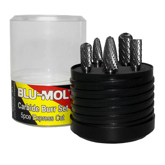 Blu-Mol 5ce Burr Set 6mm Shank