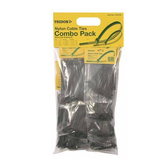 Tridon Cable Ties Combo Pack Black
