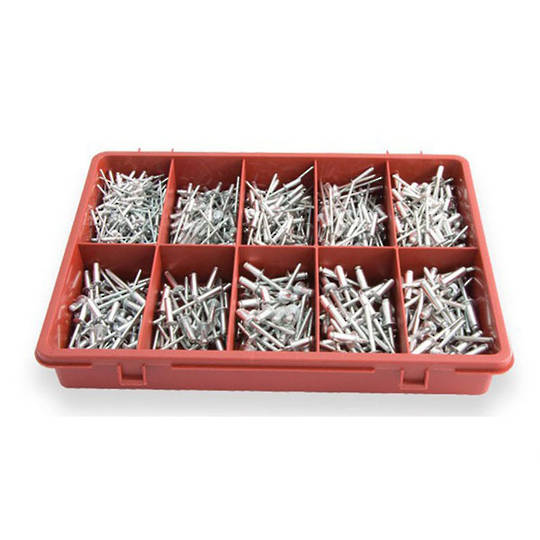 Assortment Rivets Aluminium 595pc